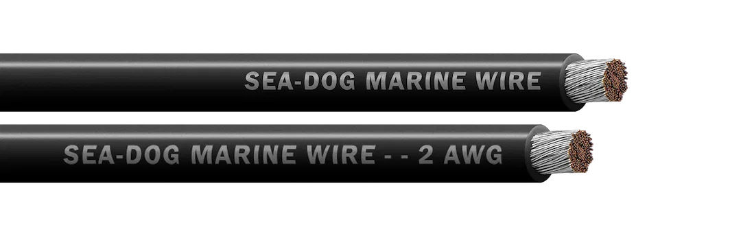 8002012 – SEA DOG Battery Cable, Without Terminal Black Negative 2 Gauge Tinned Copper Conductor 100 Foot Spool UL/ A...